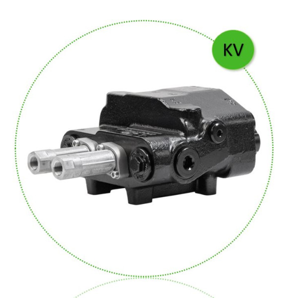 Walvoil SDM122 / DLM122, Frontladerventil 2-fach 80 l/min, Konstant-/LS-Pumpe