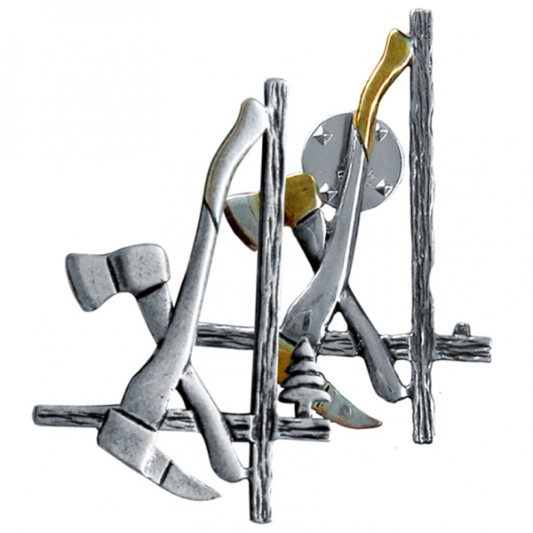 Holzer Pin silber