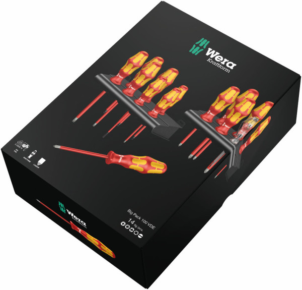 Wera 05105631001 Kraftform Big Pack Serie 100 VDE