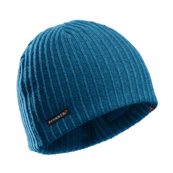 Primaloft Gold Strickmütze blue-melange