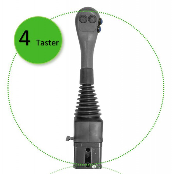 Bowdenzug Bedienhebel, ISO Kreuzhebel mit vier Tastern "Powershift", Indemar