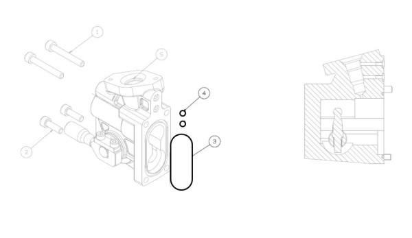 Dichtsatz EX38 elektrohydraulische Handhebelbetätigung - HydroControl